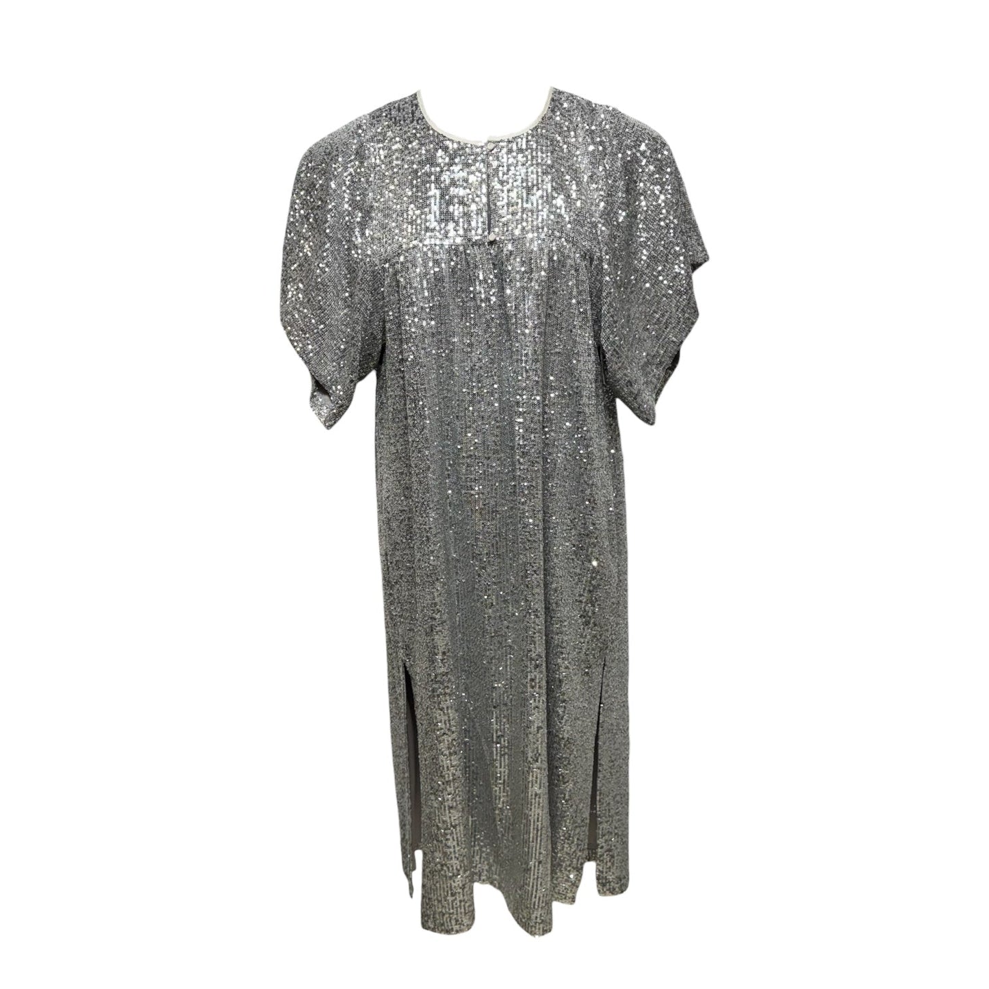 AS IS Marion Sequin Long Dress By Emerson Frye In Silver, Size: M