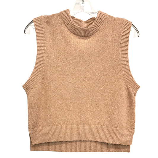 Vest Sweater By French Connection In Tan, Size:S
