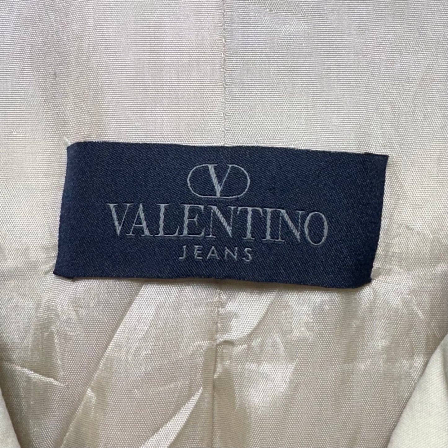 Jacket By Valentino Jeans  In Cream, Size: L