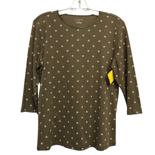 Top Ls By Christopher And Banks In Green, Size:M