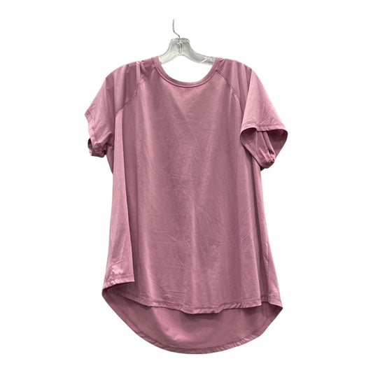 Athletic Top Ss By Tek Gear In Purple, Size:1X
