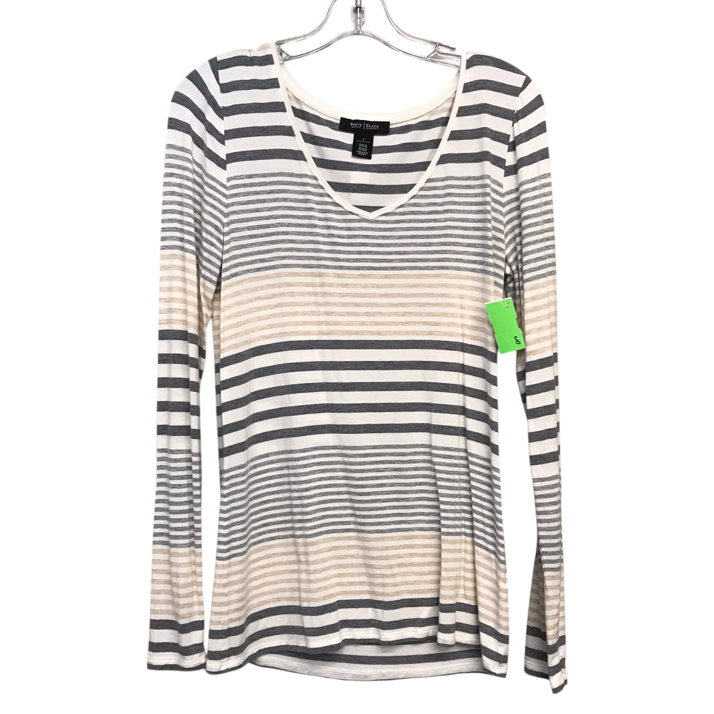 Top Ls By White House Black Market In Striped Pattern, Size:S
