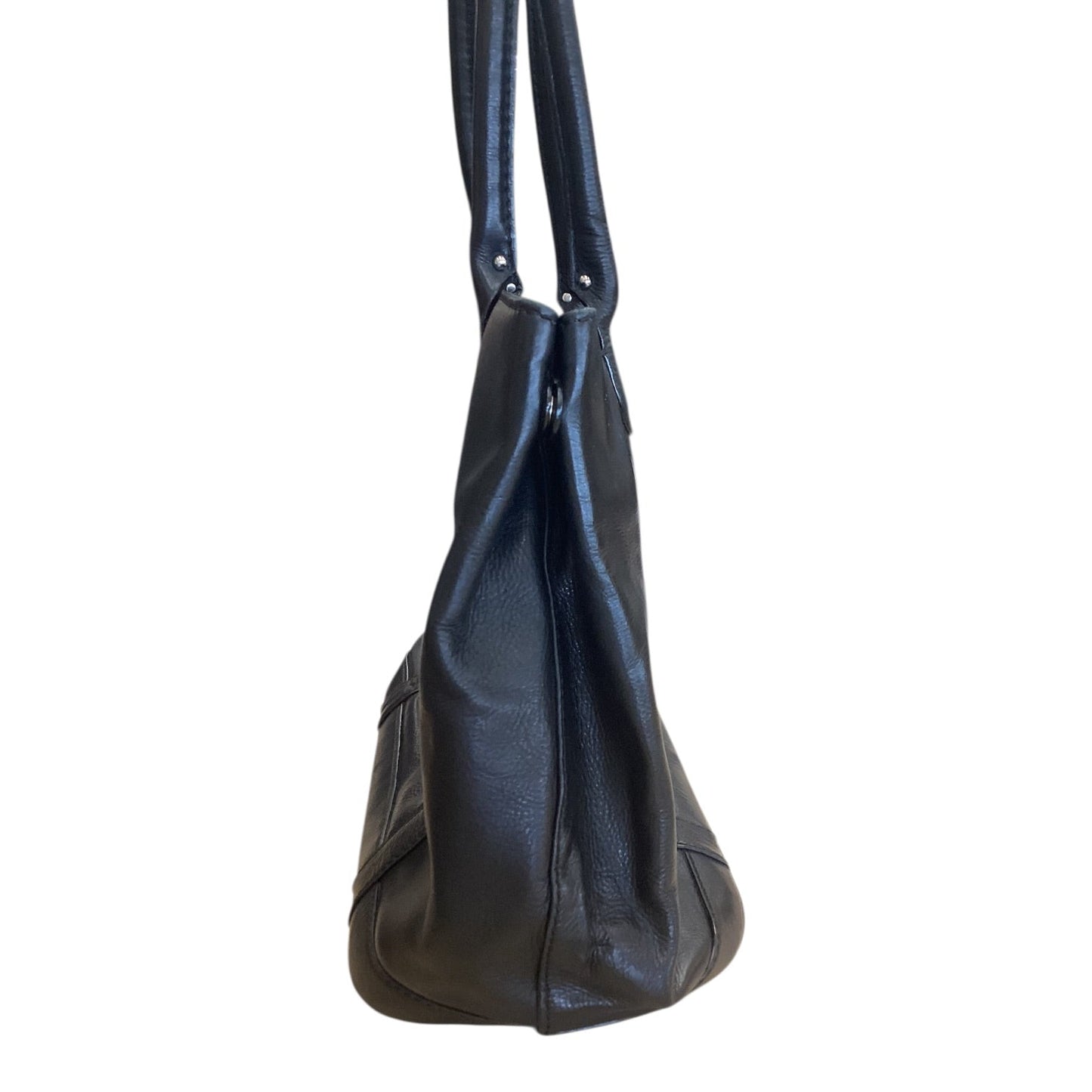Handbag Leather By Margot In Black, Size:Large