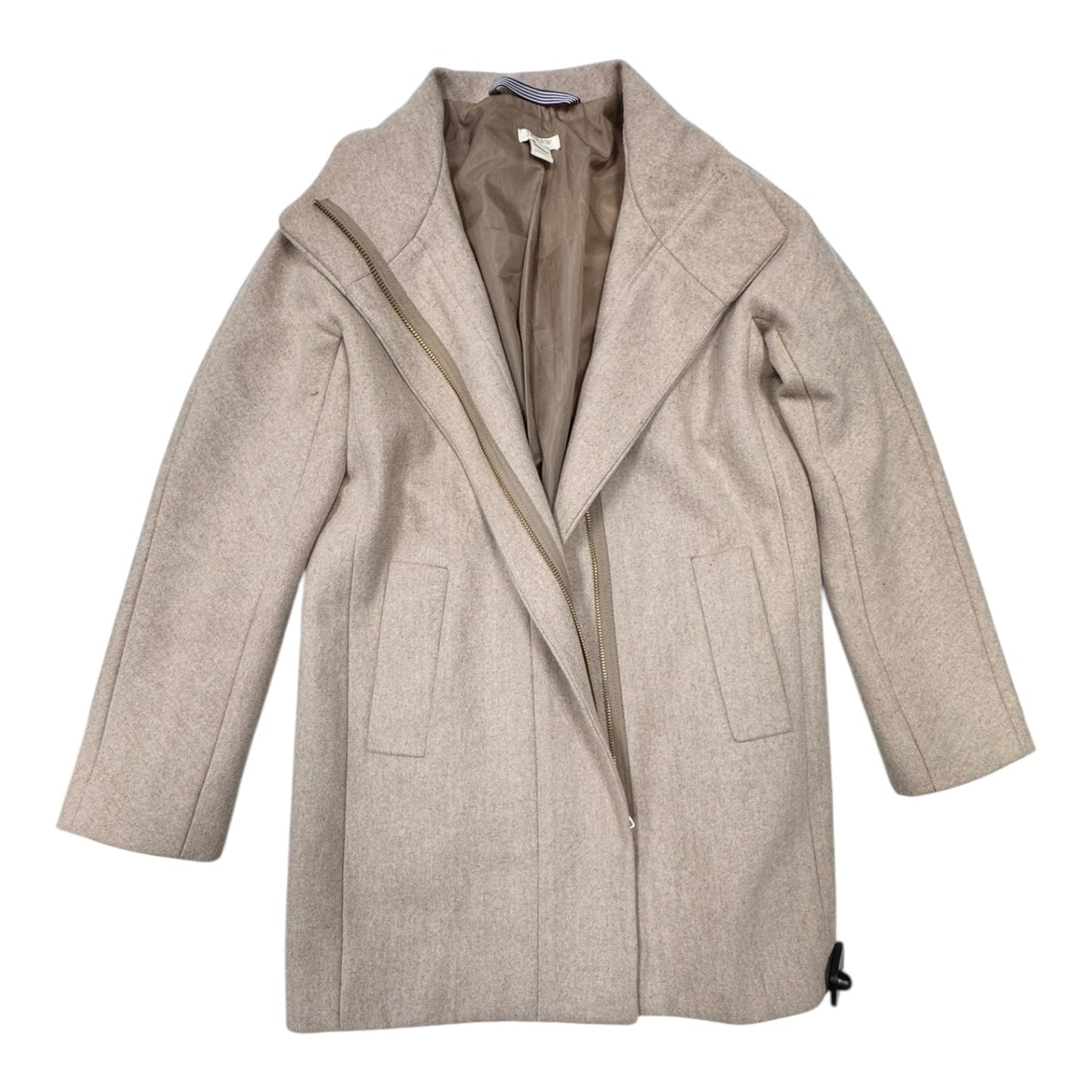 Coat Wool By J. Crew In Beige, Size:0P