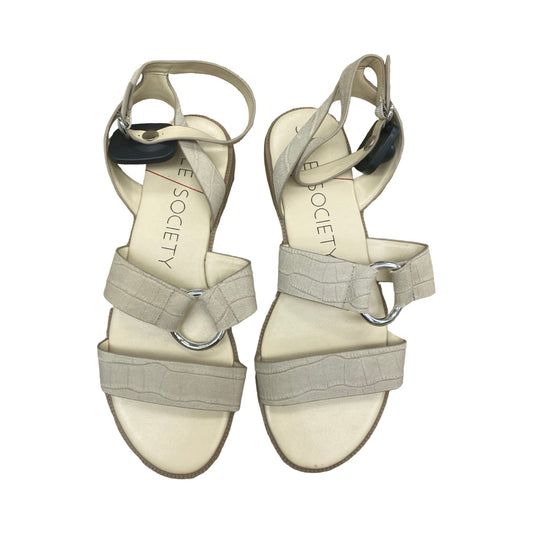 Sandals Flats By Sole Society In Beige, Size:8