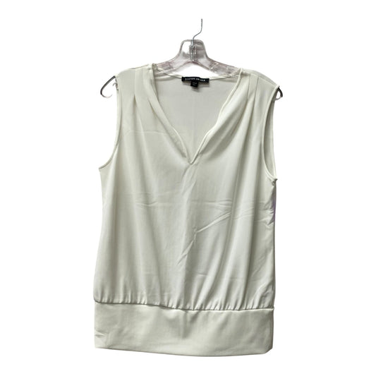 Top Sleeveless By Boston Proper In White, Size:M