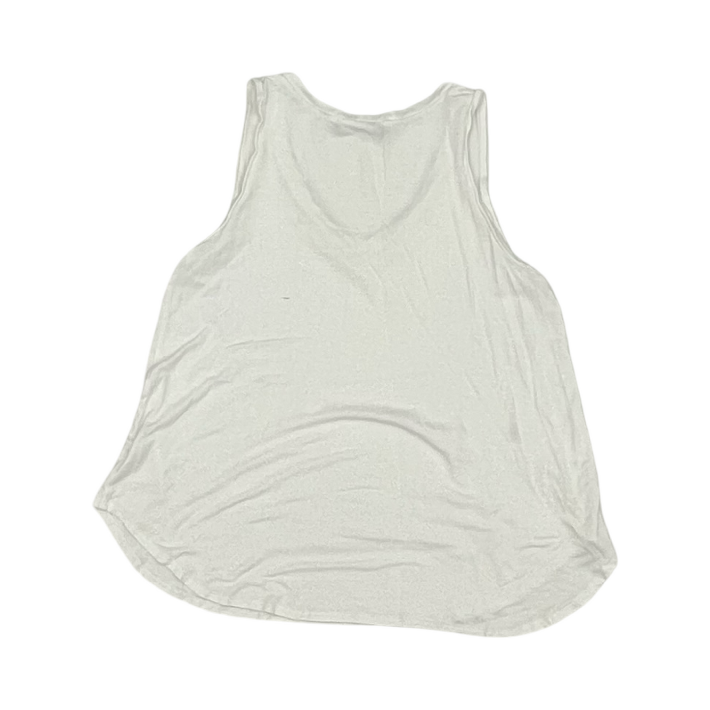 Top Sleeveless By Clothes Mentor In White, Size:L