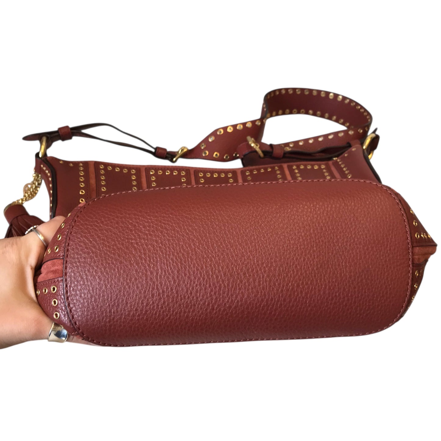 Handbag Designer By Michael Kors In Brown, Size:Medium