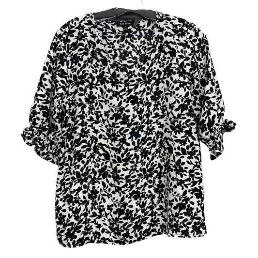 Top Ss By Well Worn In Black & White, Size:S