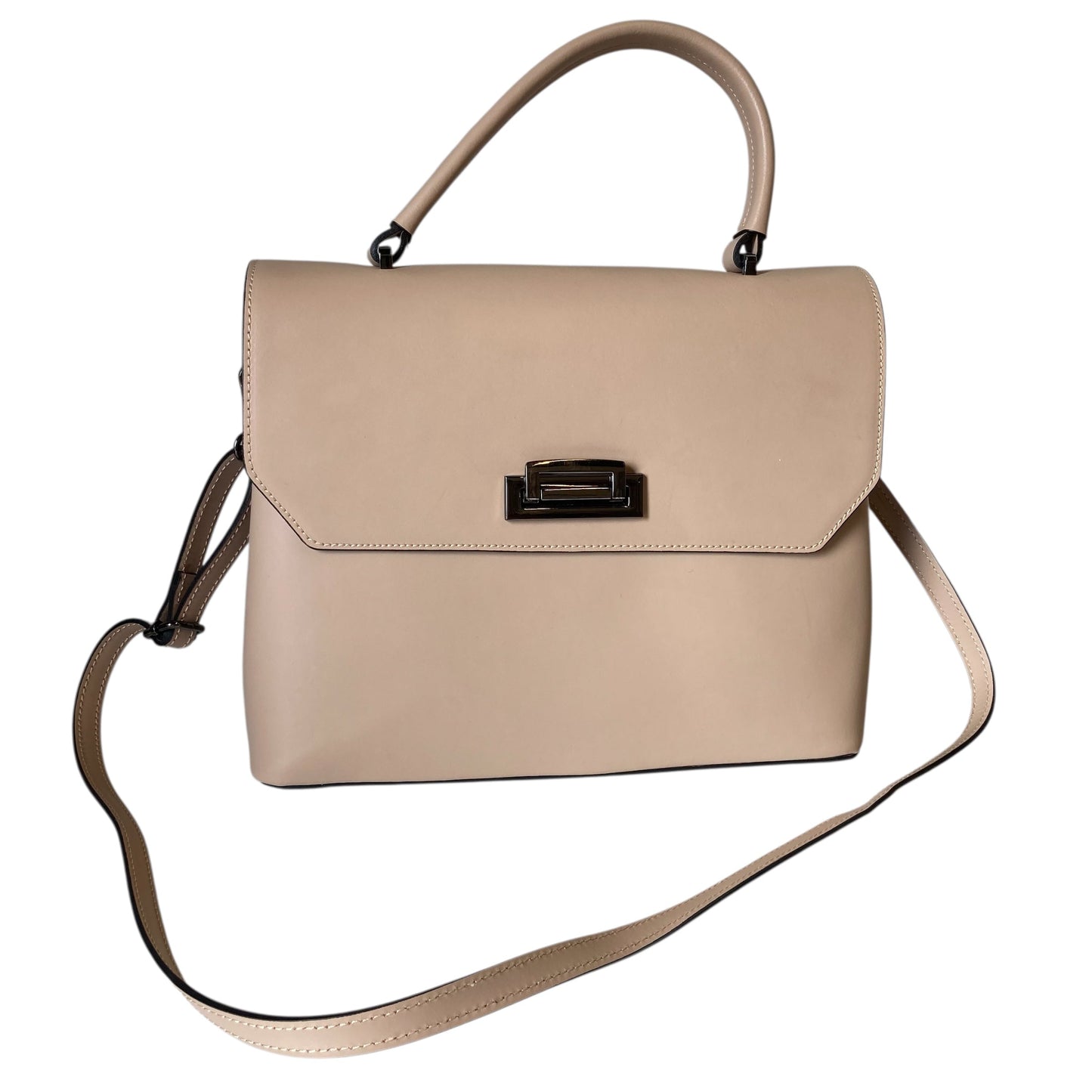 Handbag By Luana Ferracuti In Tan, Size:Large