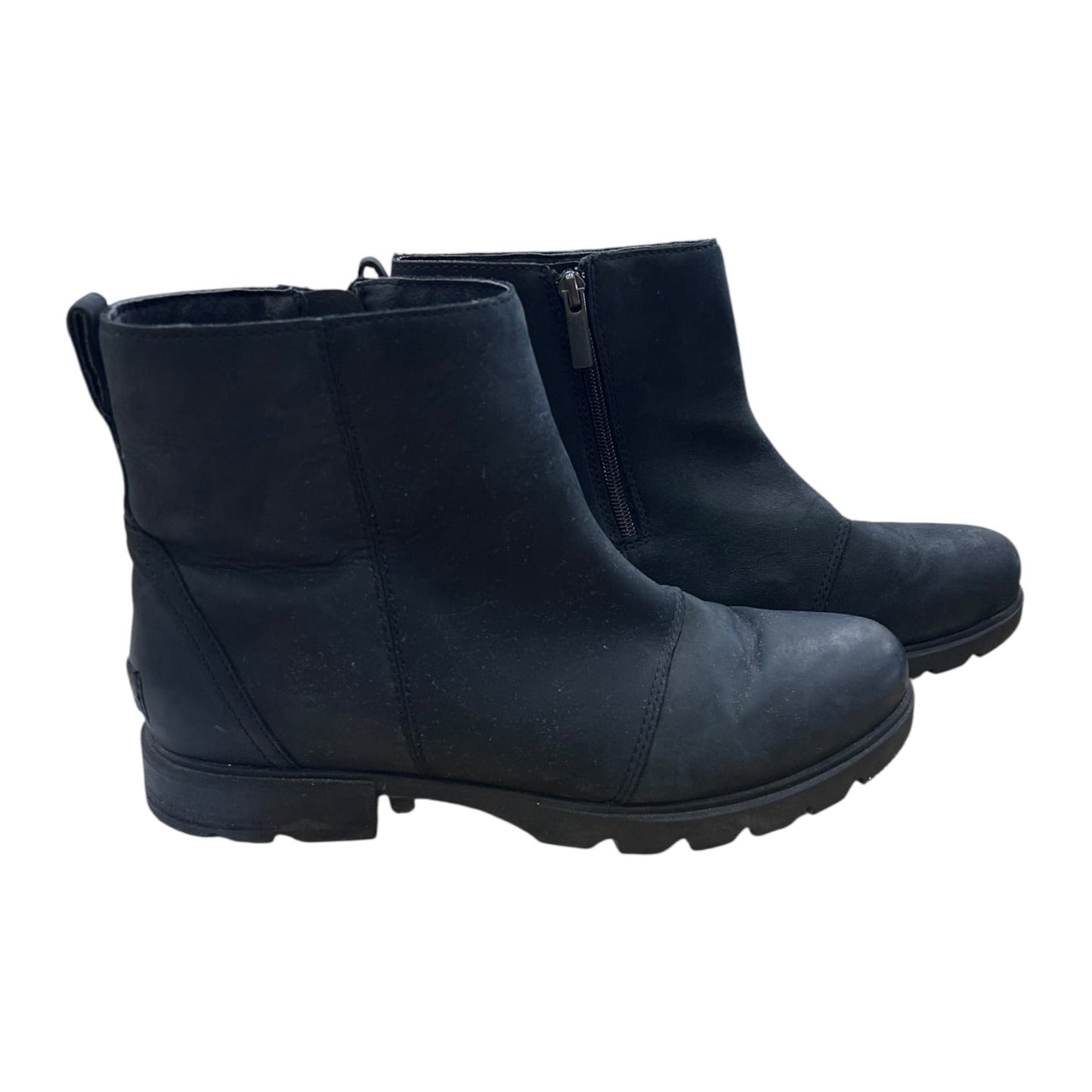 Boots Ankle Flats By Sorel In Black, Size:10.5