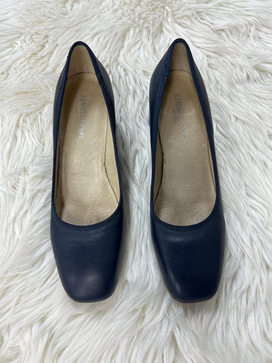 Shoes Heels Block By Kenneth Cole In Navy, Size:8.5