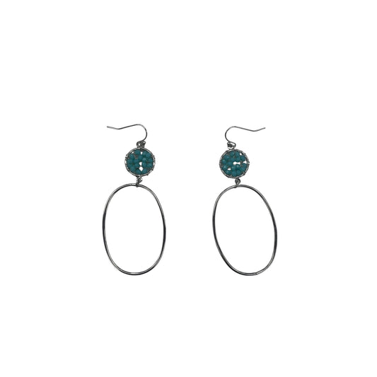 Earrings Hoop By Clothes Mentor In Silver