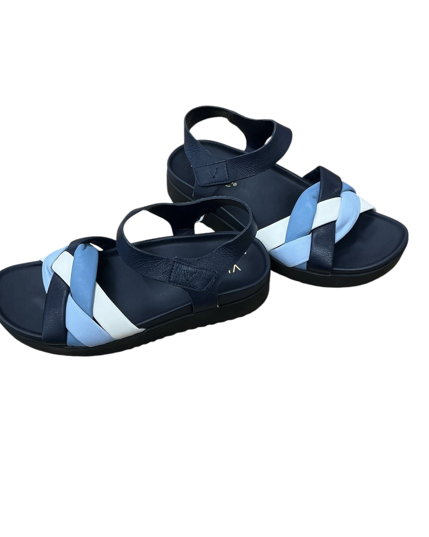 Sandals Flats By Vionic In Blue, Size:7
