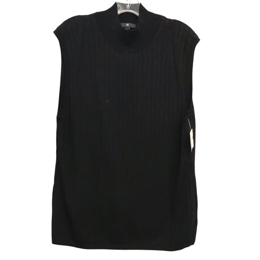 Top Sleeveless By Banana Republic In Black, Size:1X