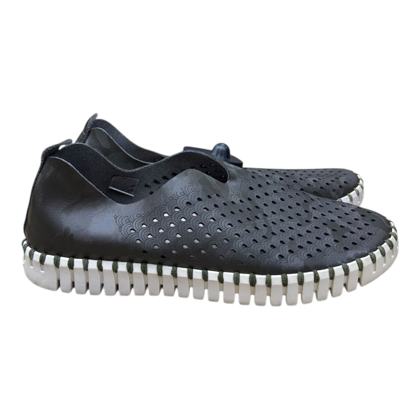 Shoes Flats By ILSE JACOBSON In Camouflage Print, Size:8.5