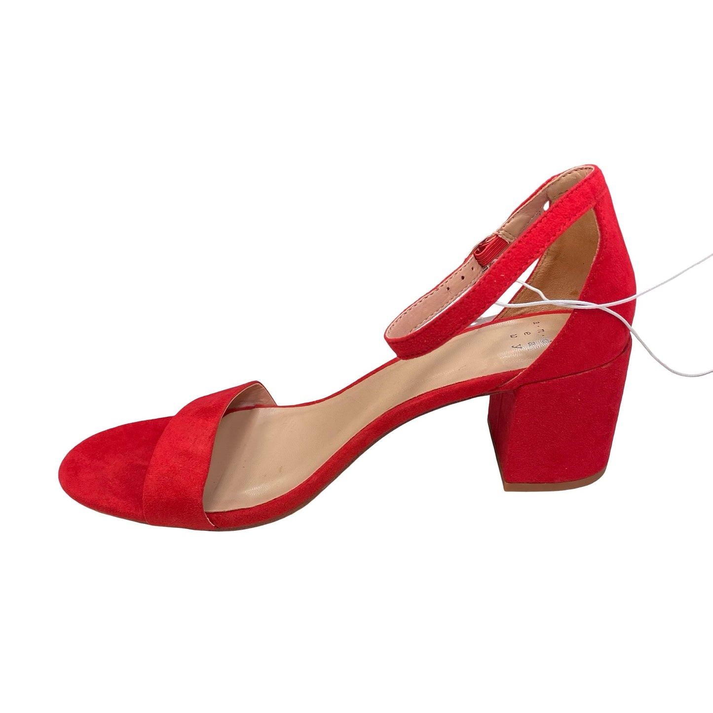 Shoes Heels Block By A New Day In Red, Size:8.5
