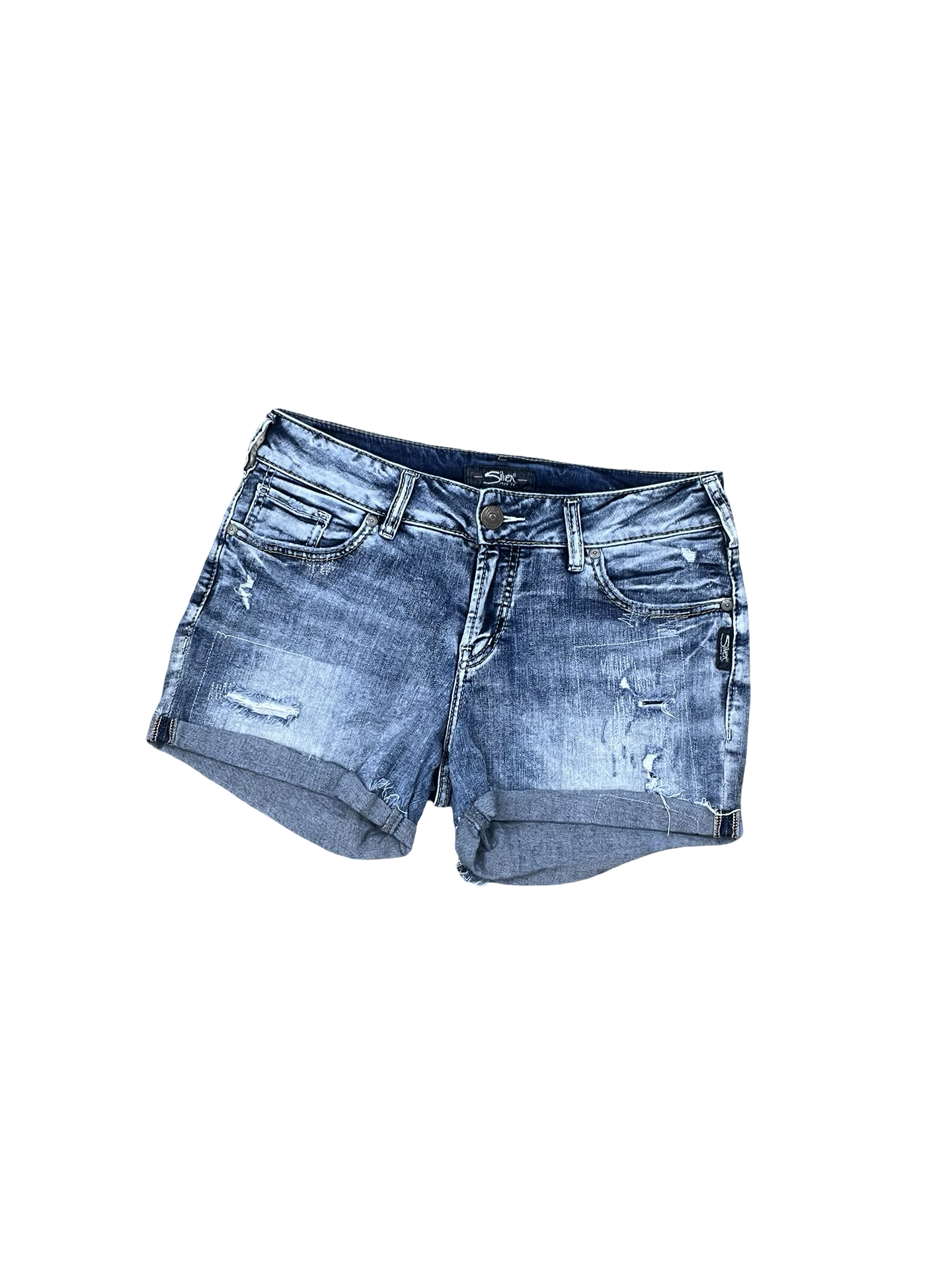 Shorts By Silver In Blue Denim, Size:4