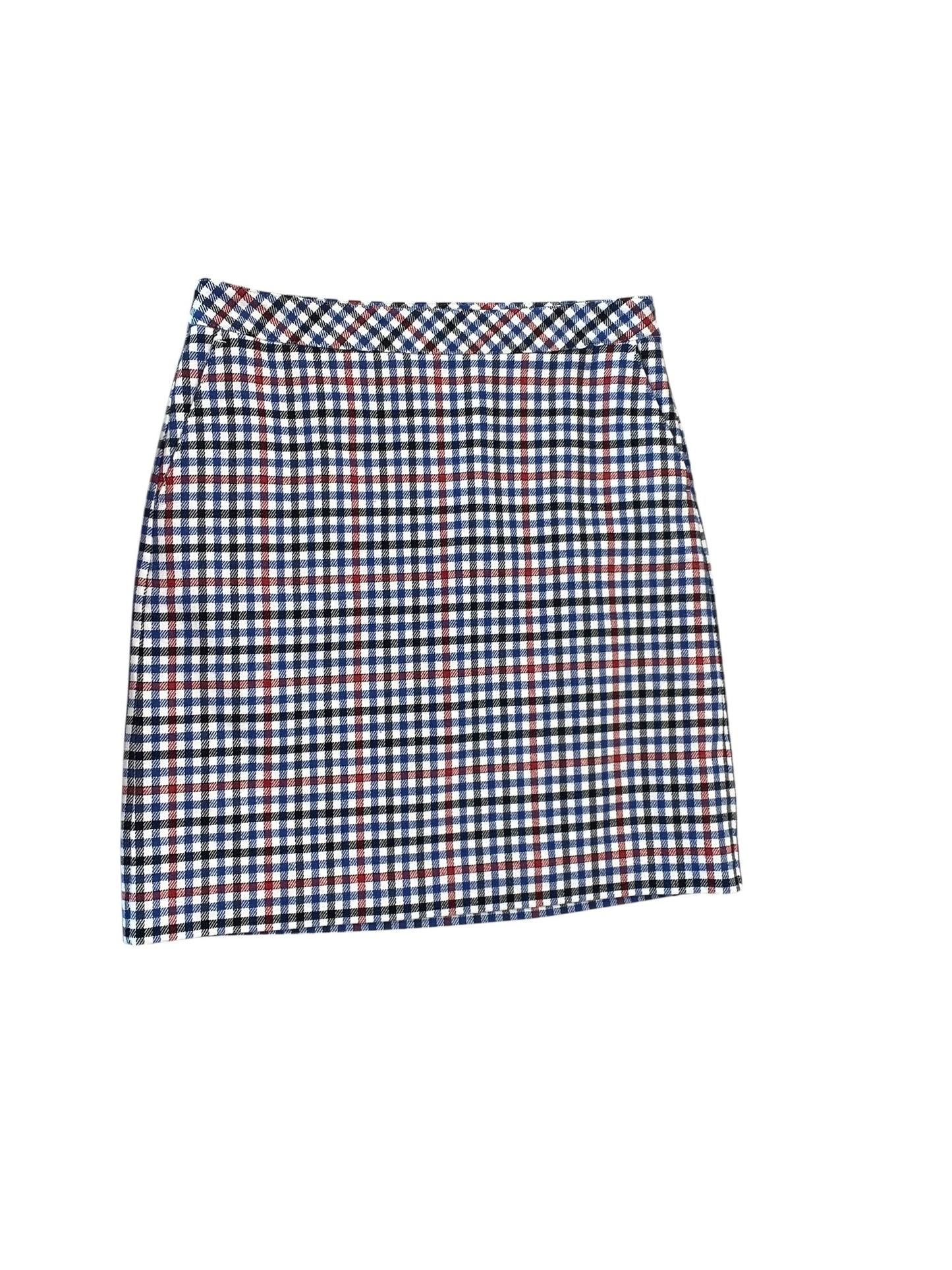 Skirt Mini & Short By Talbots In Blue Red & White, Size:Sp