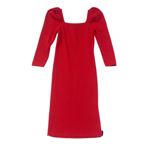 Dress Casual Midi By Lily Rose In Red, Size:L