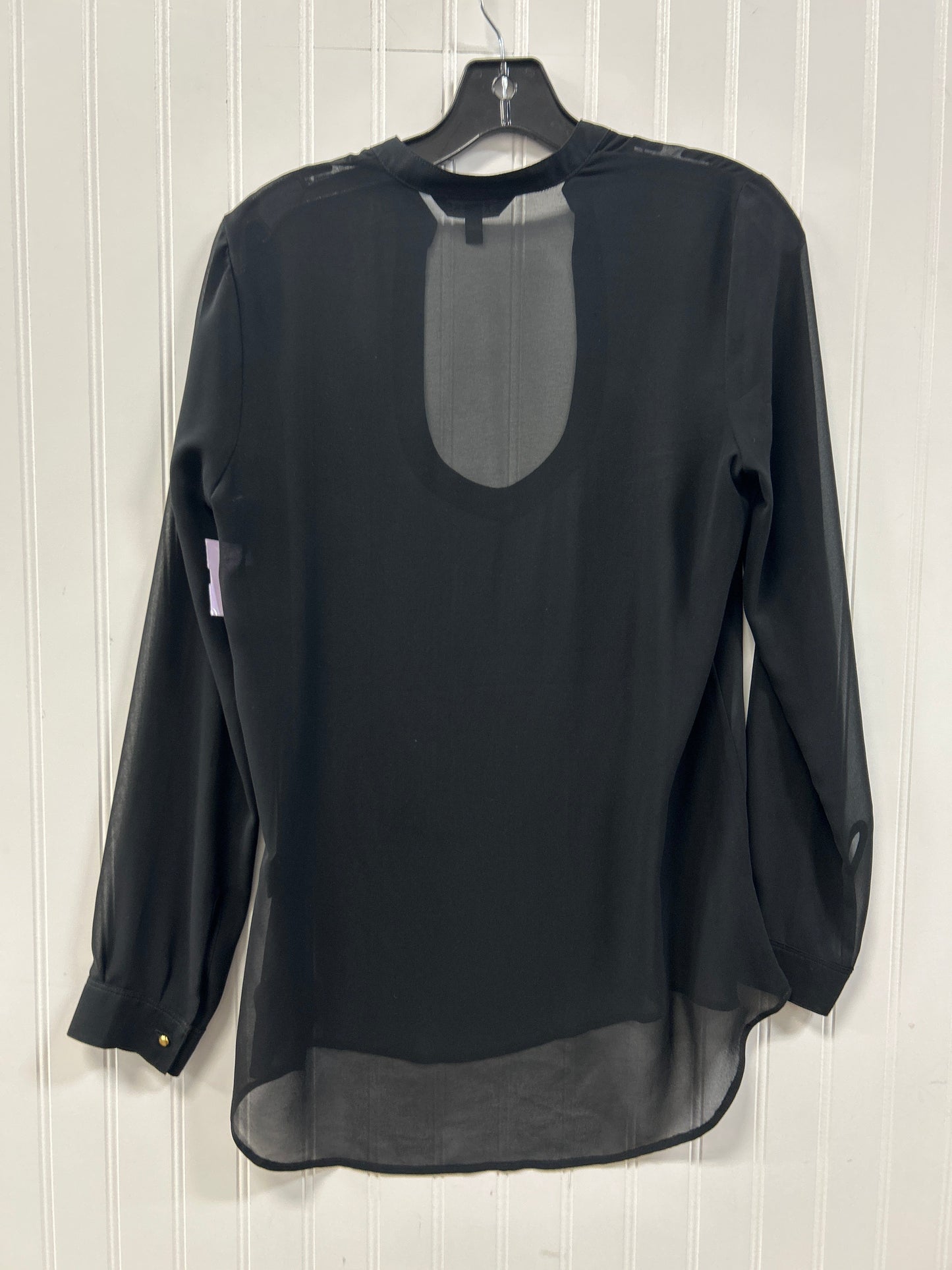 Blouse Ls By Express In Black, Size:S