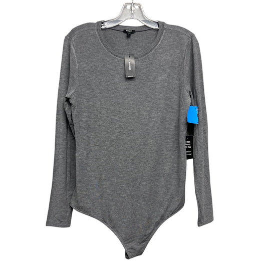 Bodysuit By Express In Grey, Size:L