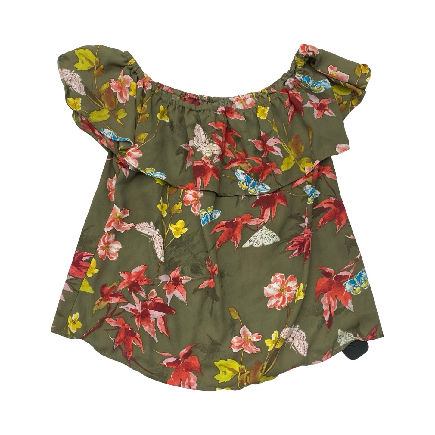 Top Ss By Maeve In Floral Print, Size:Xs