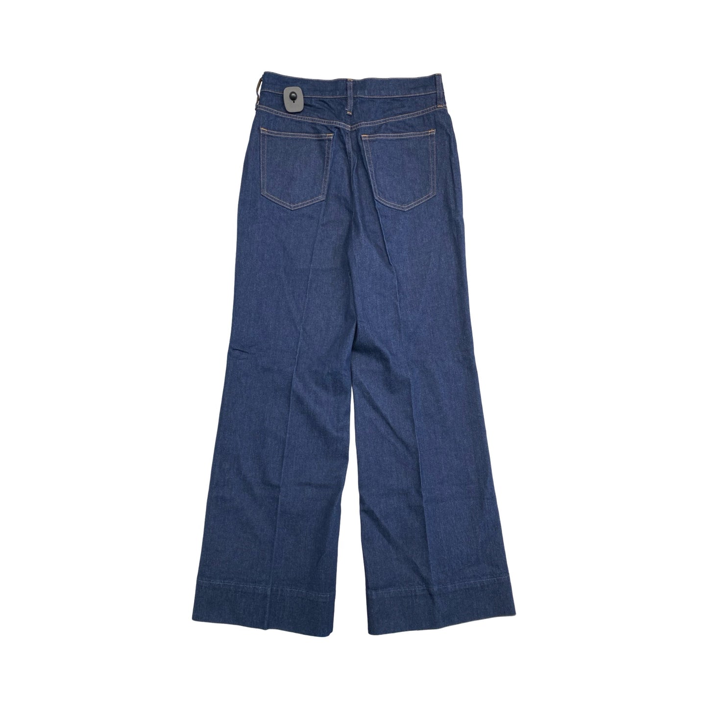 Jeans Wide Leg By J. Crew In Blue Denim, Size:8
