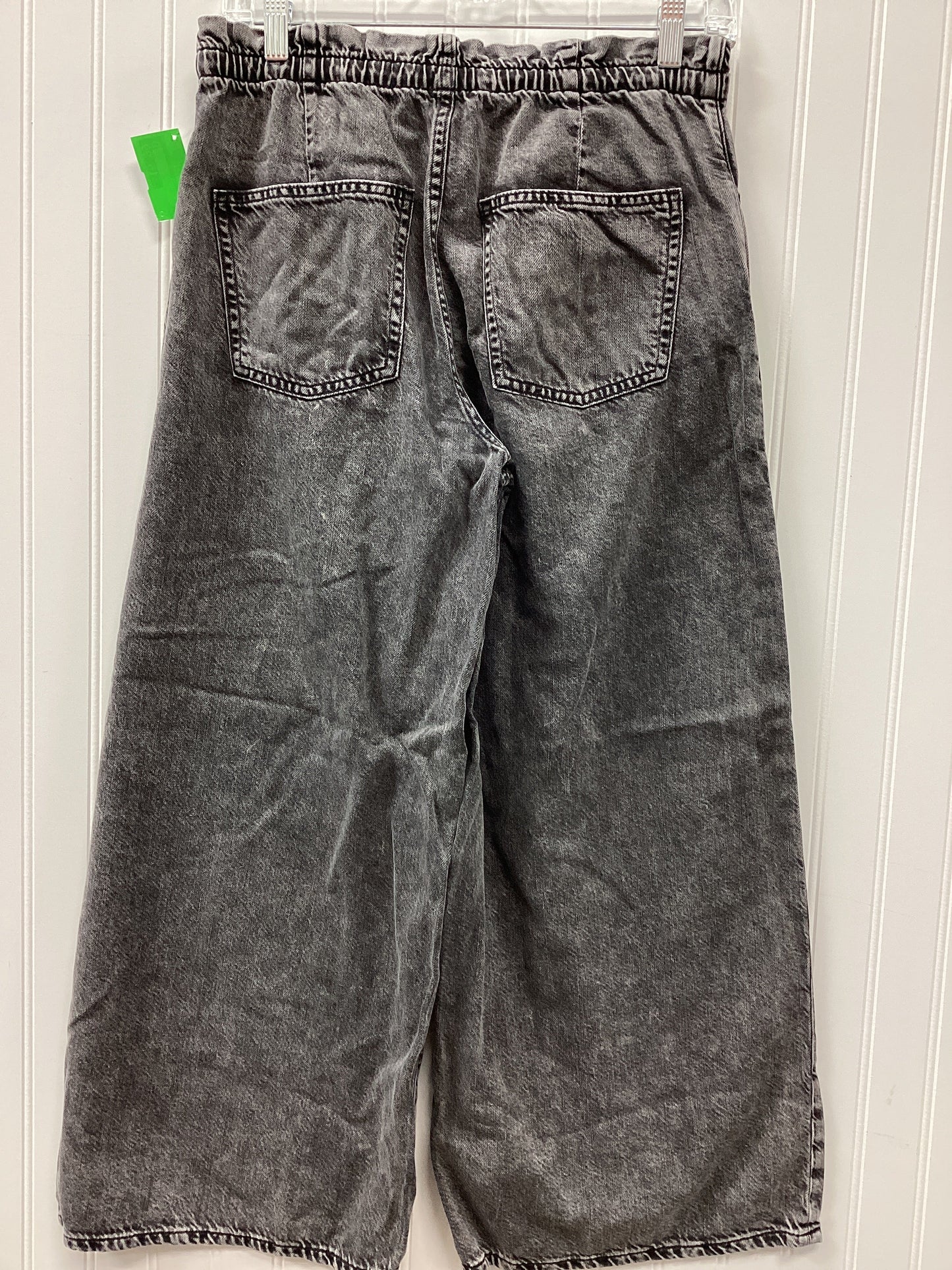 Jeans Wide Leg By Gap In Black Denim, Size:Sp