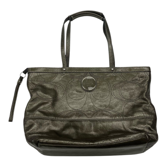 Handbag Designer By Coach In Green, Size:Medium