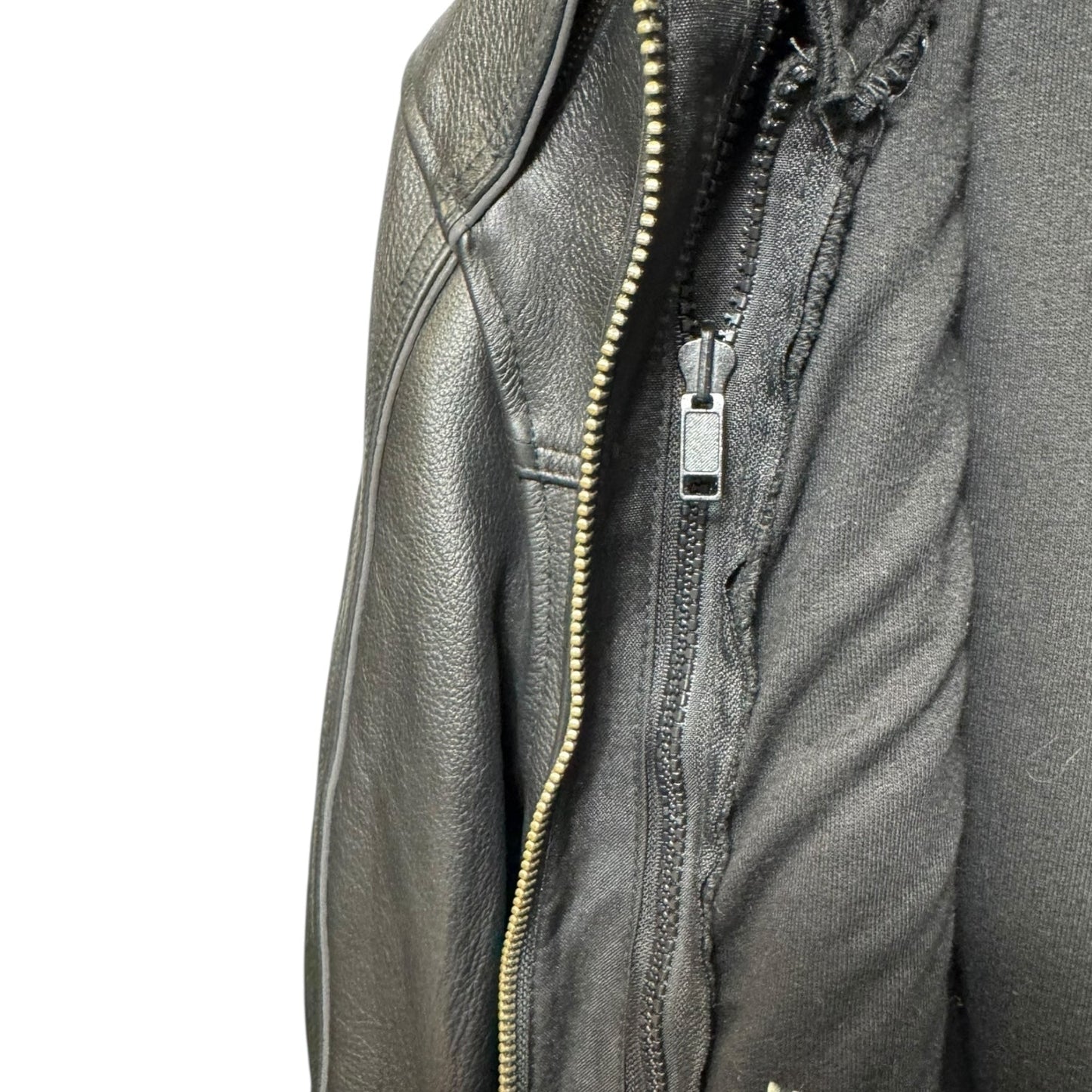 Embroidered Motorcycle Jacket Leather By X Element In Black, Size: 2x