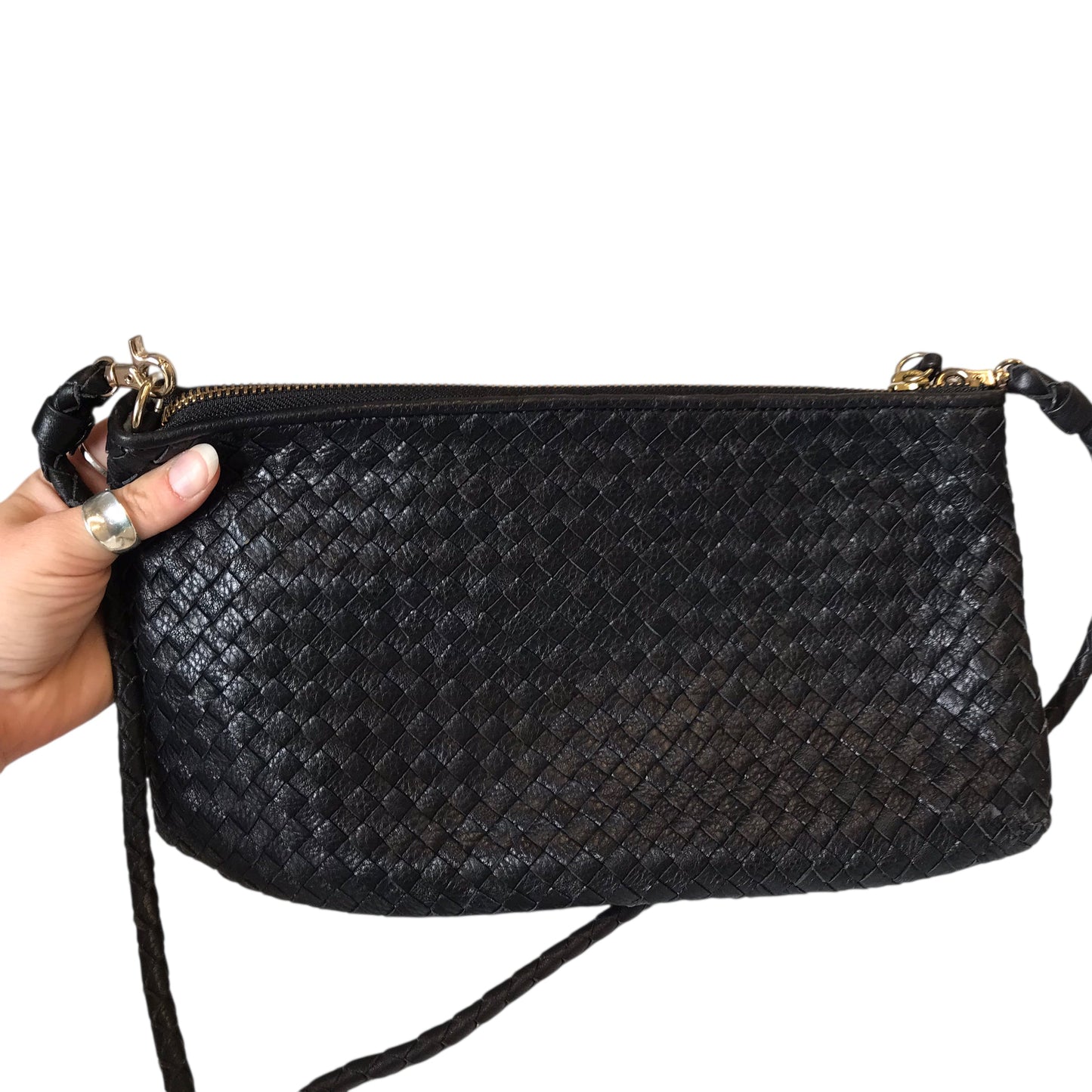 Crossbody Leather By Elliot Lucca In Black, Size:Small