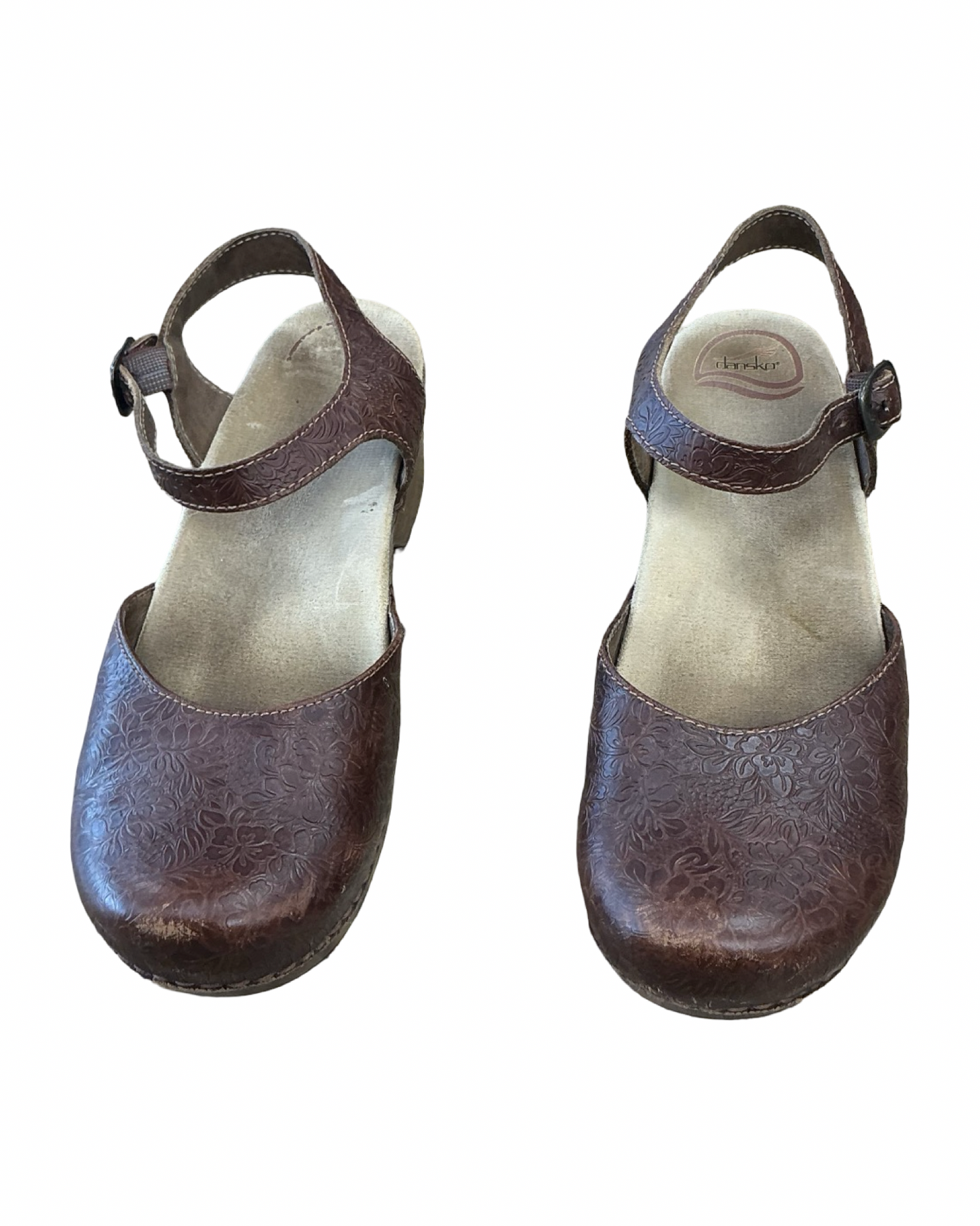 Shoes Heels Block By Dansko In Brown, Size:10.5