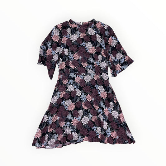 Dress Casual Midi By Paper Crane In Black & Pink, Size:S