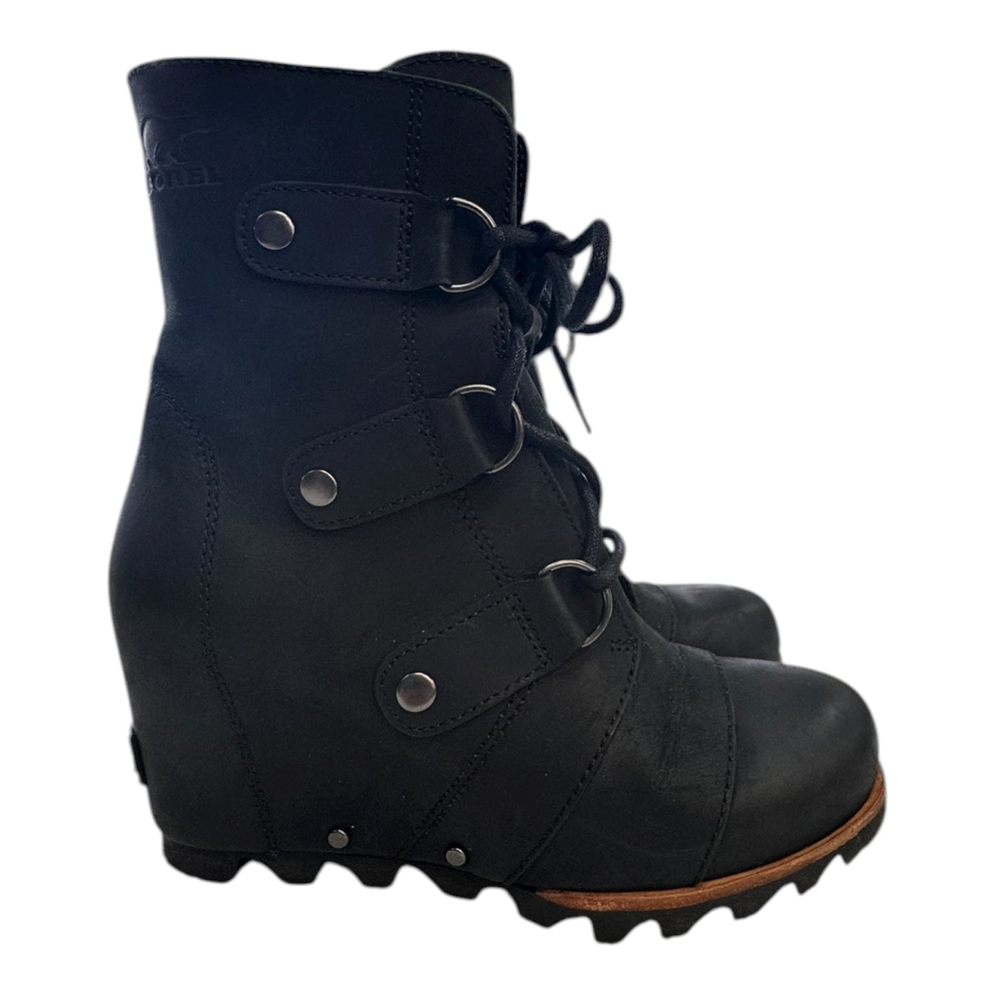 Boots Designer By Sorel In Black, Size:5.5