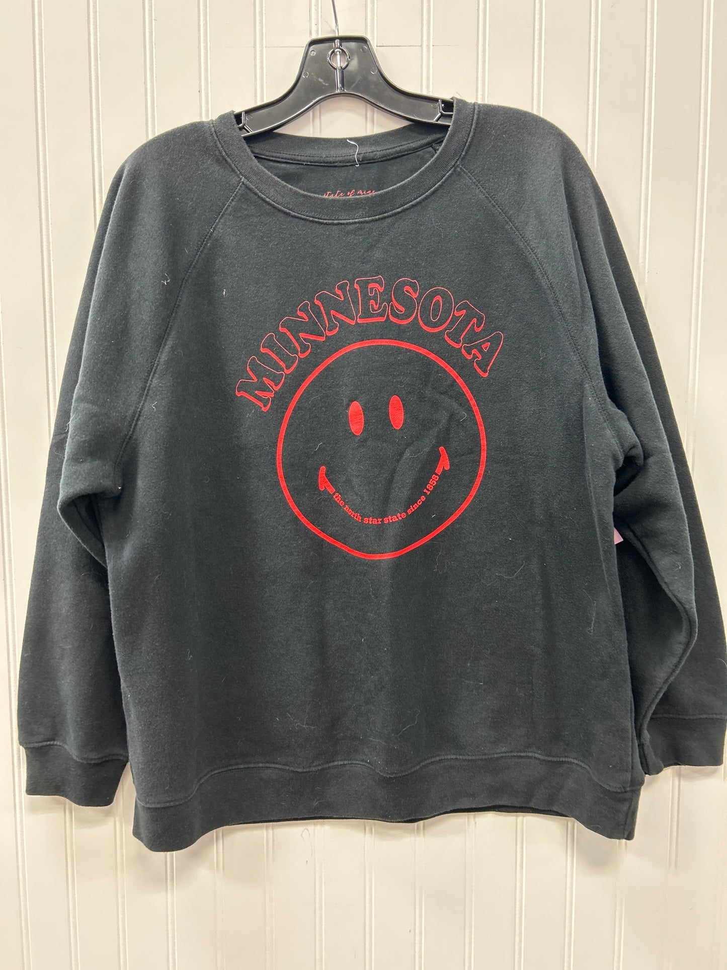 Sweatshirt Crewneck By State Of Mine In Black, Size:M