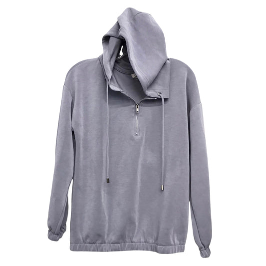 Sweatshirt Hoodie By Cable And Gauge In Slate Blue, Size:S
