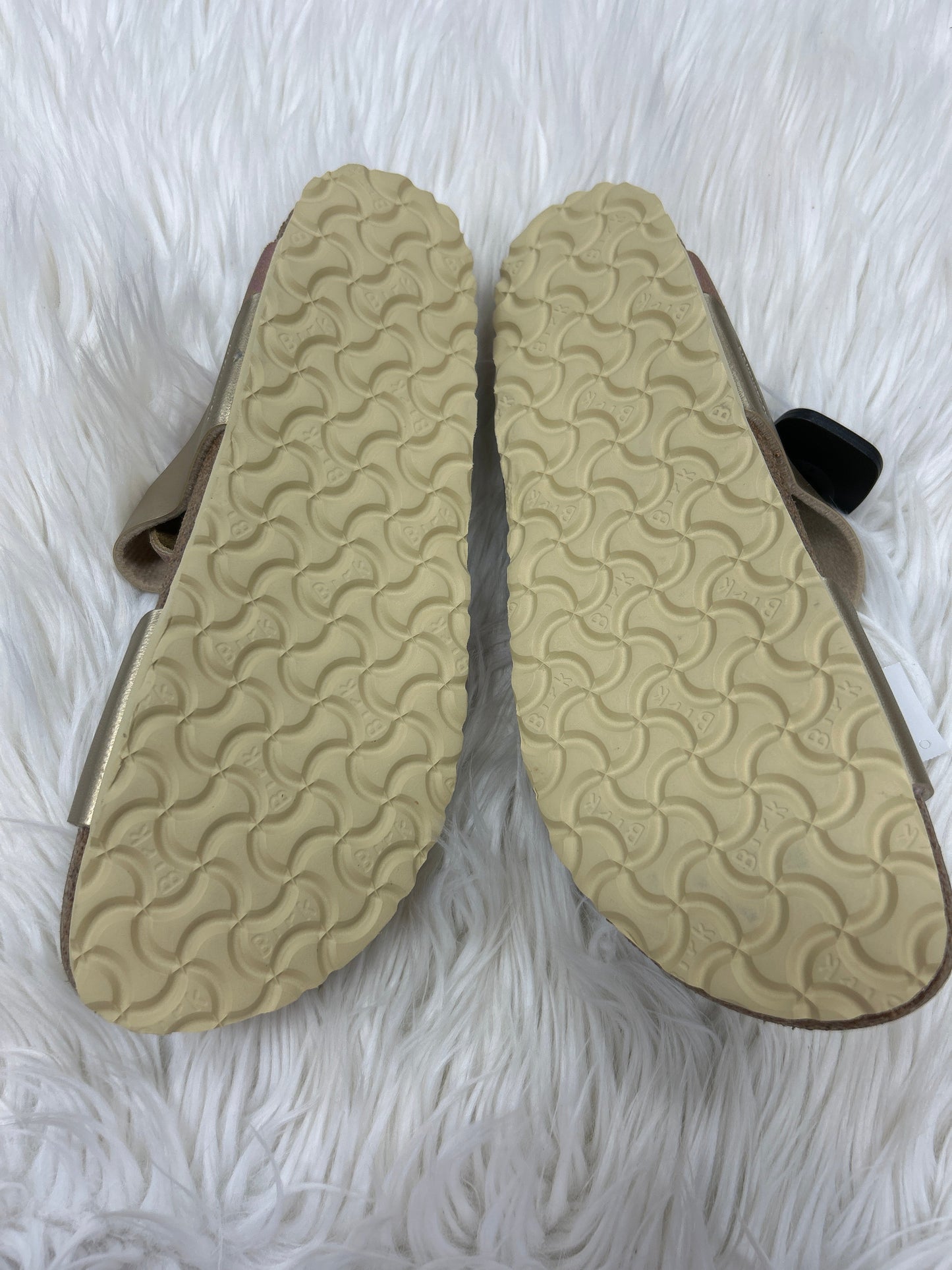 Sandals Flats By Birkenstock In Bronze, Size:11