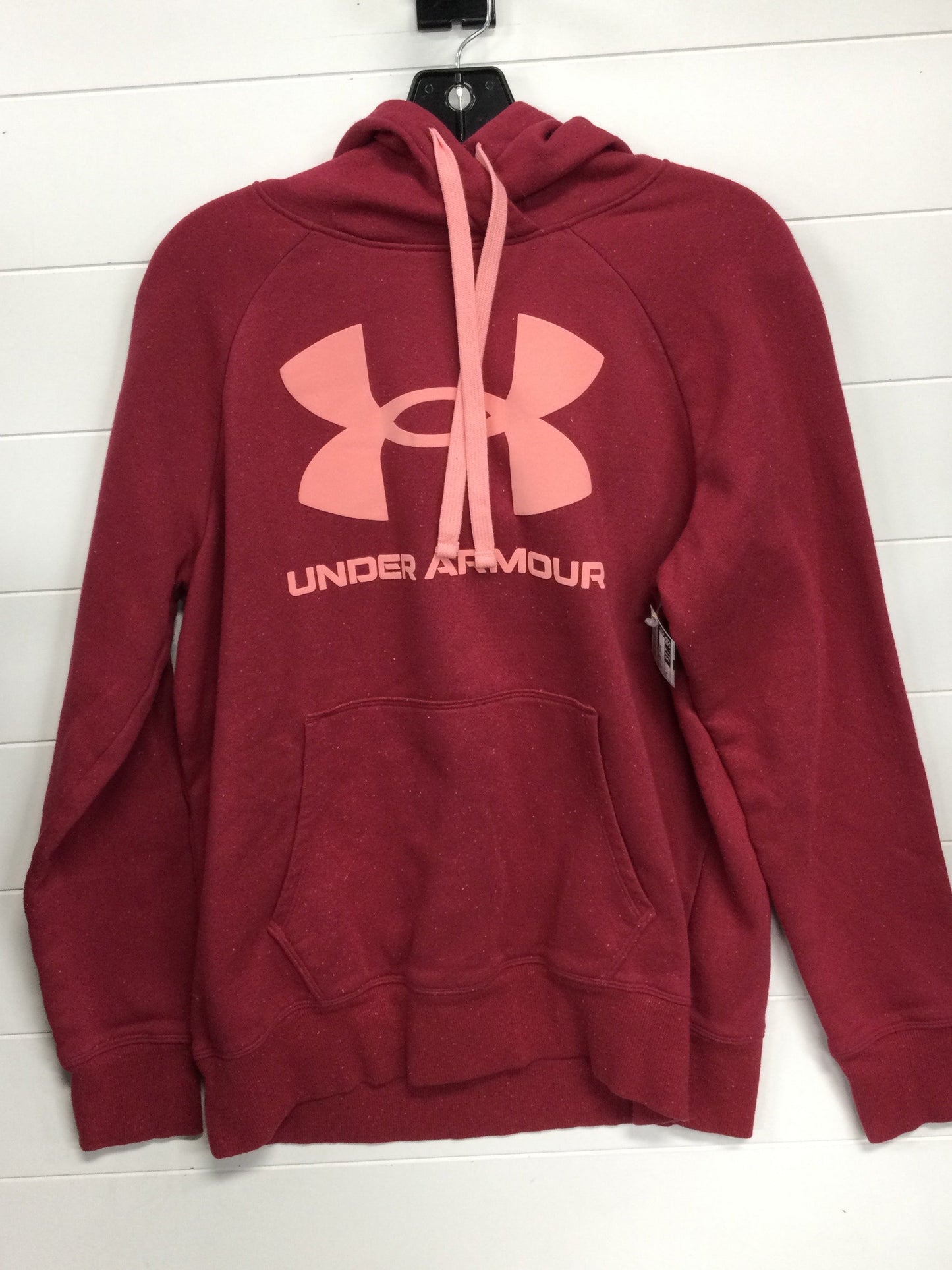 Sweatshirt Hoodie By Under Armour In Pink, Size:L