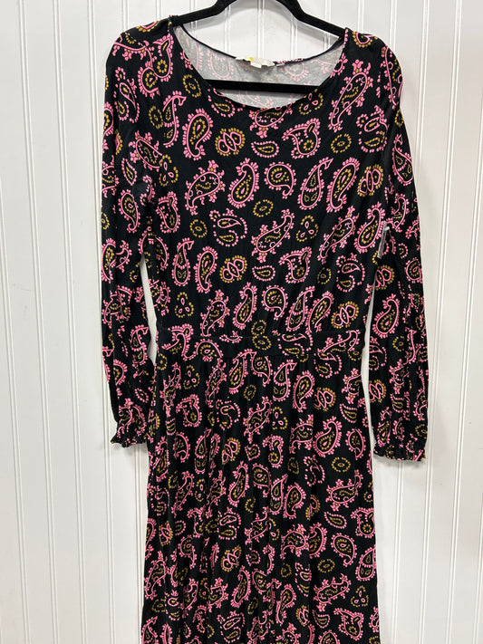 Dress Casual Maxi By Boden In Black & Pink, Size:M