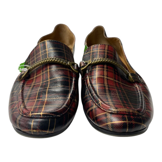 Shoes Designer By Patricia Nash In Plaid Pattern, Size:10