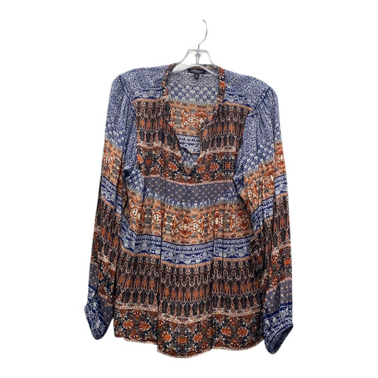 Top Ls By Lucky Brand In Blue & Orange, Size:M