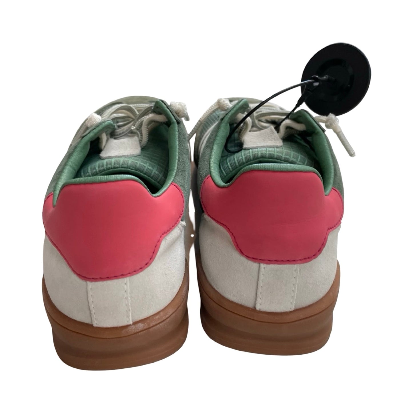 Shoes Sneakers By Steve Madden In Green & White, Size:7.5