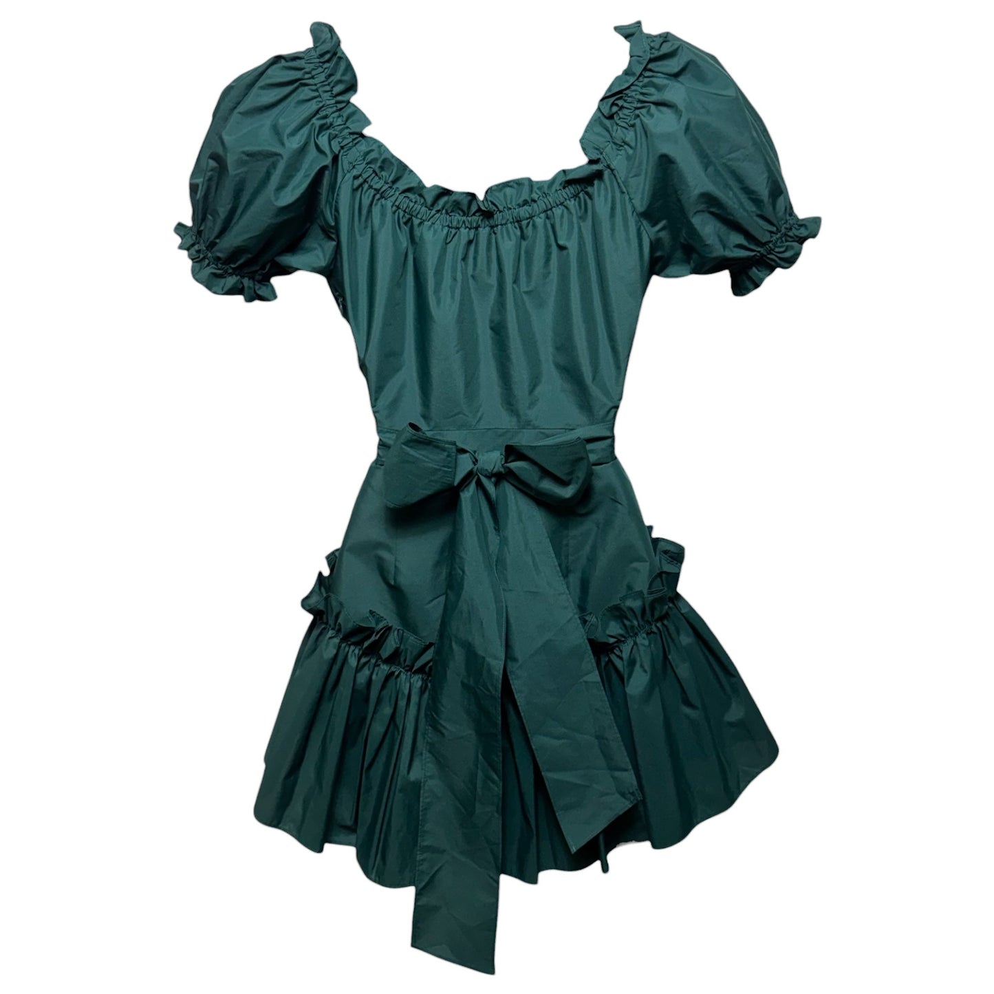 Winterberry Estine Minidress By Loveshackfancy In Green, Size: 0