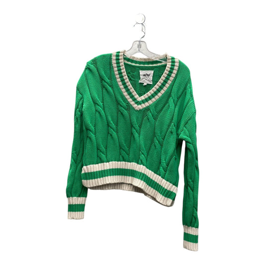 Sweater By Aerie In Green & White, Size:Xs