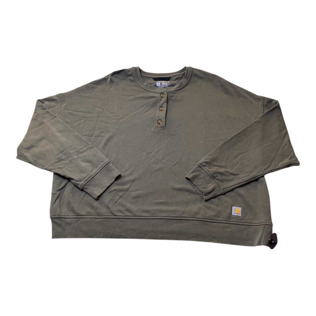 Top Ls By Carhartt In Green, Size:2X