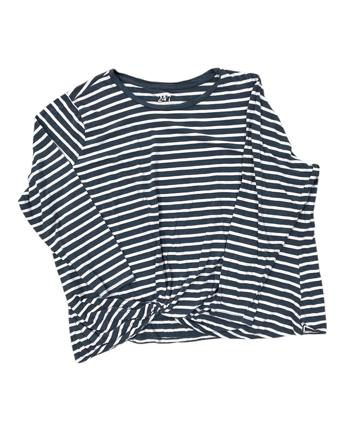 Top Ls By Maurices In Blue & White, Size:3X