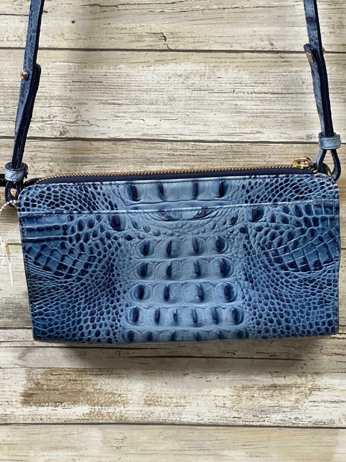 Crossbody Designer By Brahmin In Blue, Size:Small