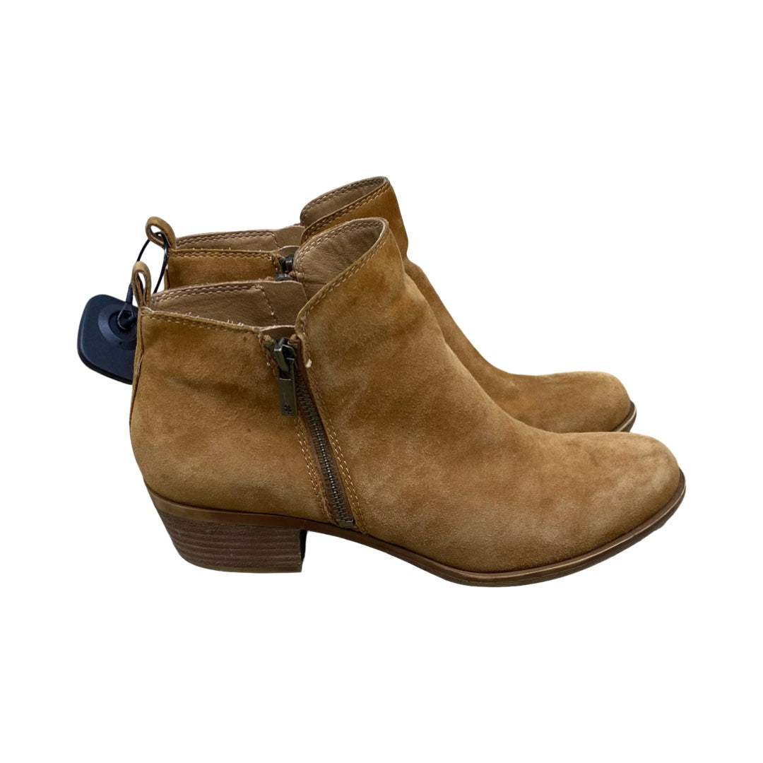 Shoes Heels Wedge By Lucky Brand In Brown, Size:9