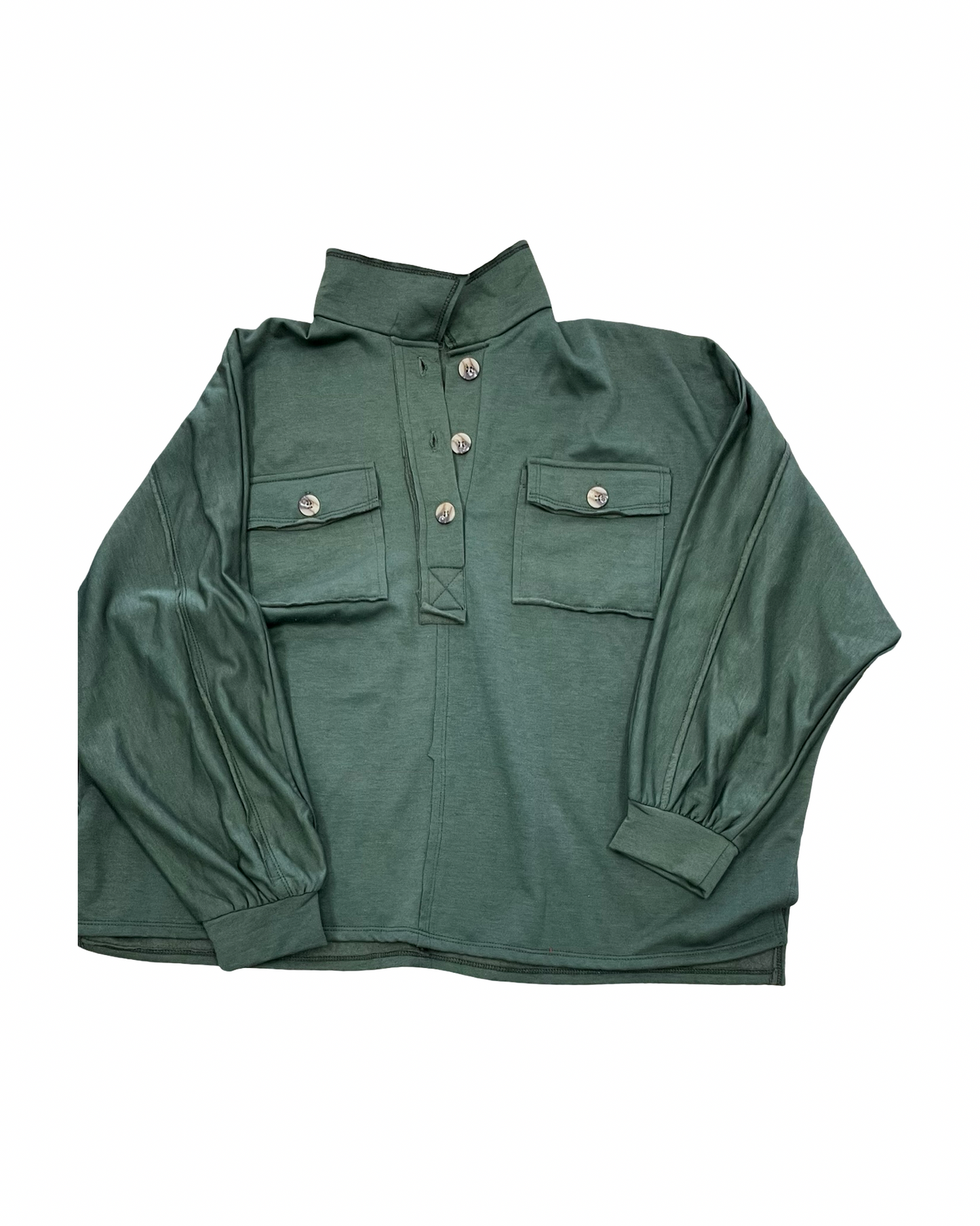 Top Ls By Reborn In Green, Size:Xl